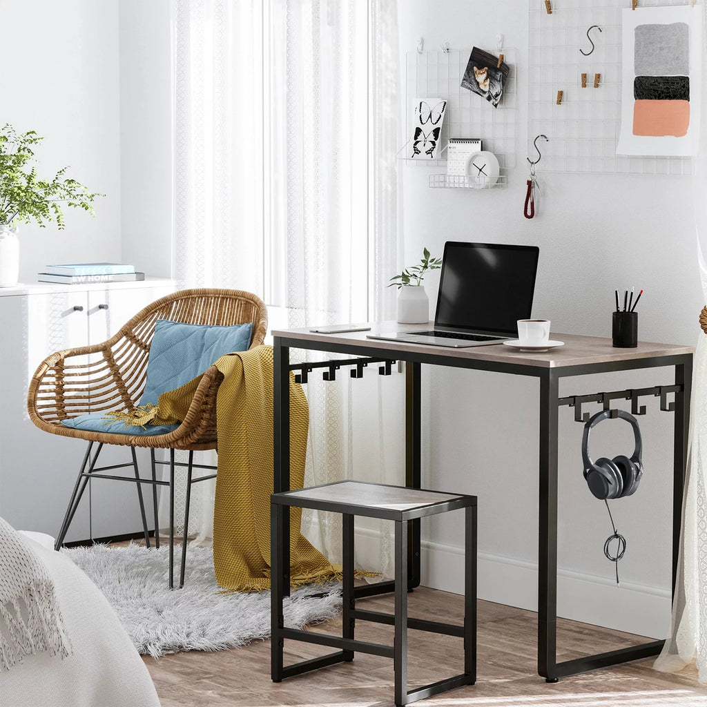 Computer Desk with 8 Hooks, 39.4" L790087