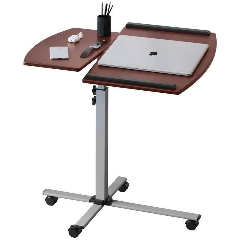 Adjustable Laptop Cart Mahogany O2874