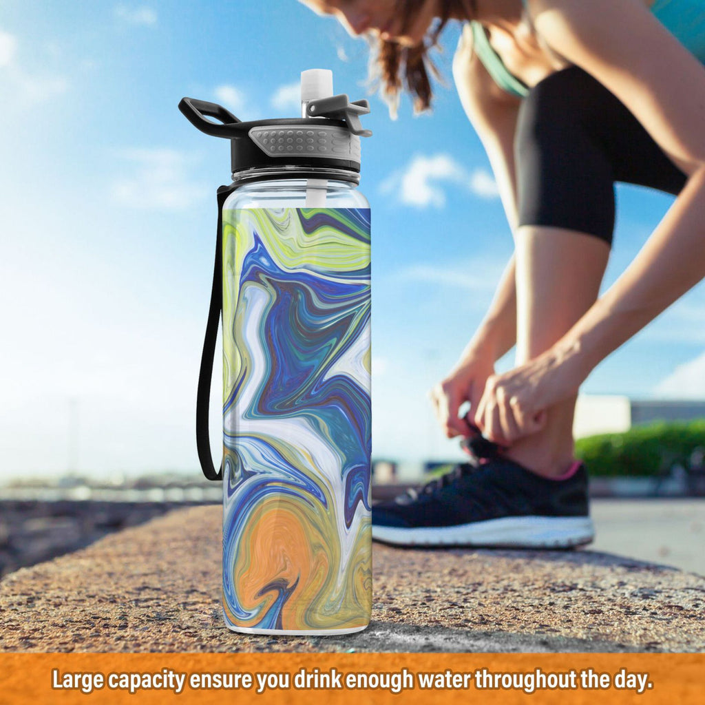 32oz Tritan Leakproof Water Bottle with Straw B984