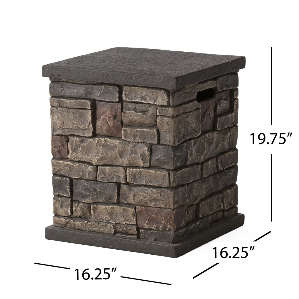 Lightweight Concrete Tank Holder Side Table U346691