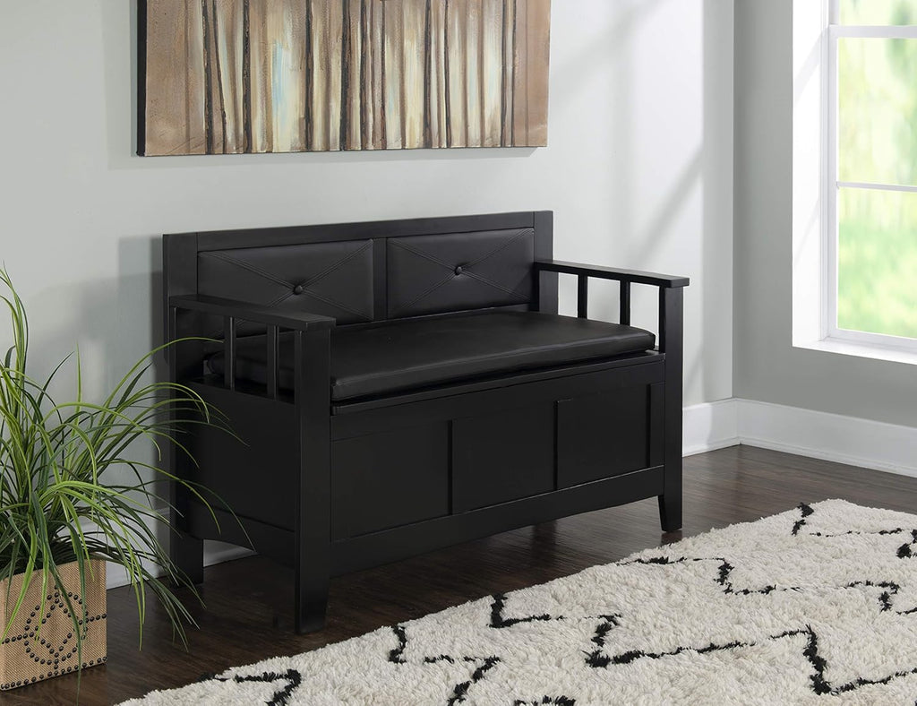 Black Padded Bench X50616