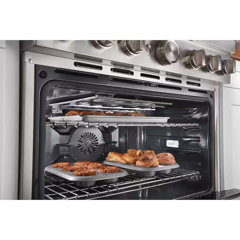 5.1 cu. ft. Dual Fuel 6-Burners Range in Scorched Orange D480