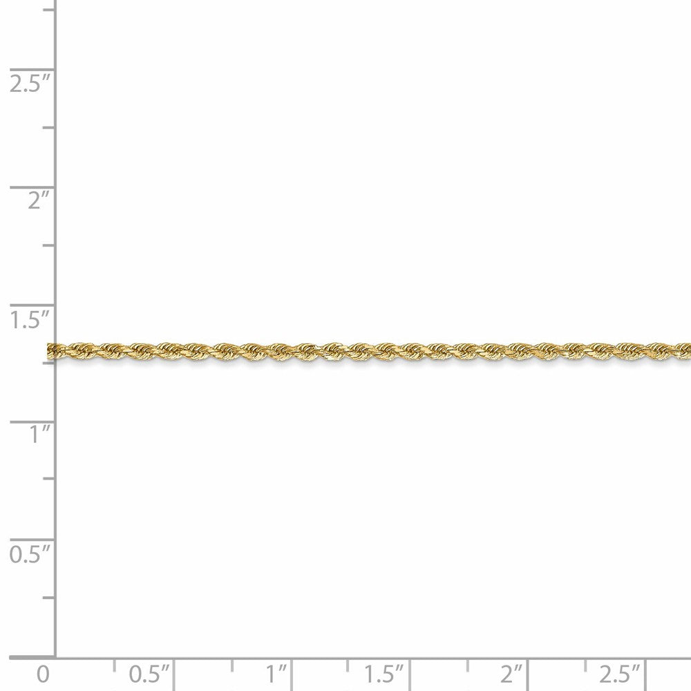 14k Yellow Gold Rope Chain Necklace V32951
