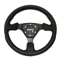 Steering Wheel with Green Stitching V8316