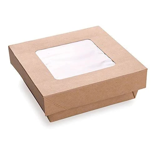 34 Ounces 200 Count Box Square Window Take Out Container N333