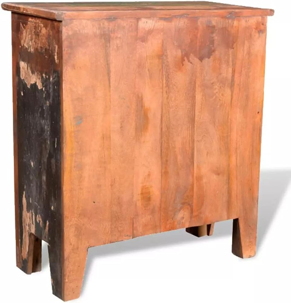 Solid Reclaimed Wood Cabinet 4 Drawers Sideboard Z2992